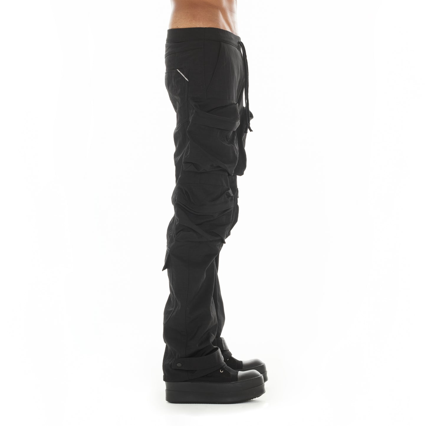 Cult Of Individuality Baggy Cargo 610 Jeans-Black Nylon
