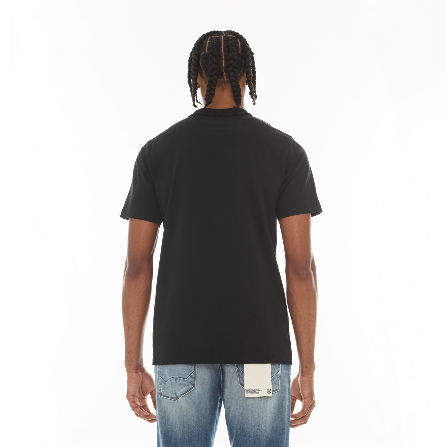 Cult Of Individuality Short Sleeve Crew Neck Tee "Aliens"-Black