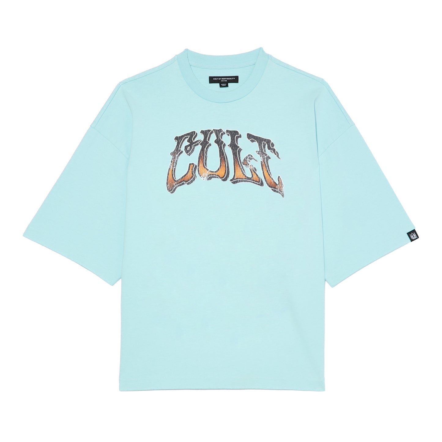 Cult Of Individuality Oversized S/S Crew Neck Tee "Summer Of Something Special"2026-Blue Glow