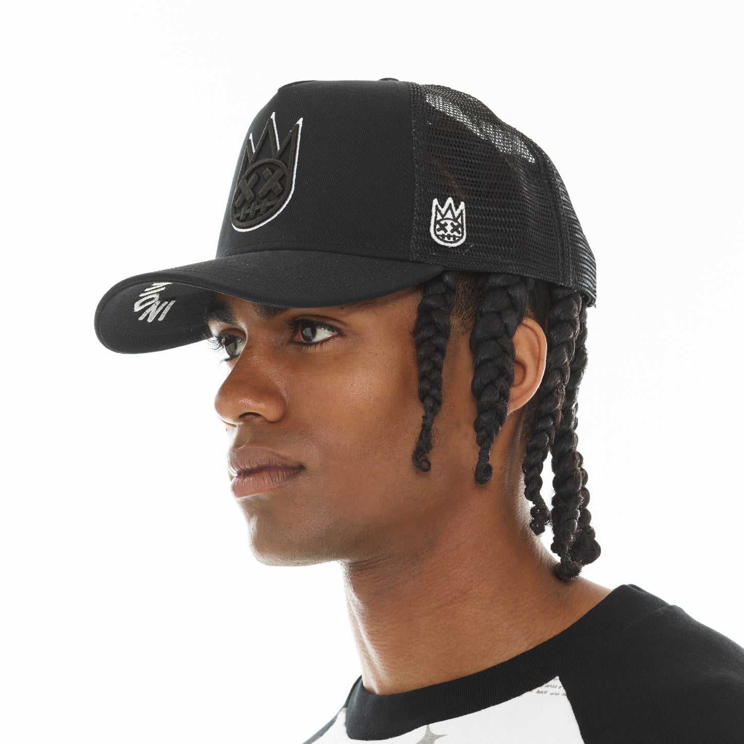Cult Of Individuality Mesh Back Trucker Hat-Black