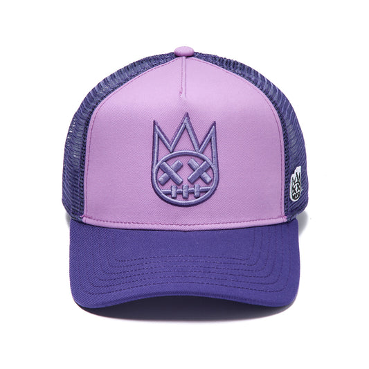 Cult Of Individuality Logo Mesh Back Trucker Hat-Dusty Lavender