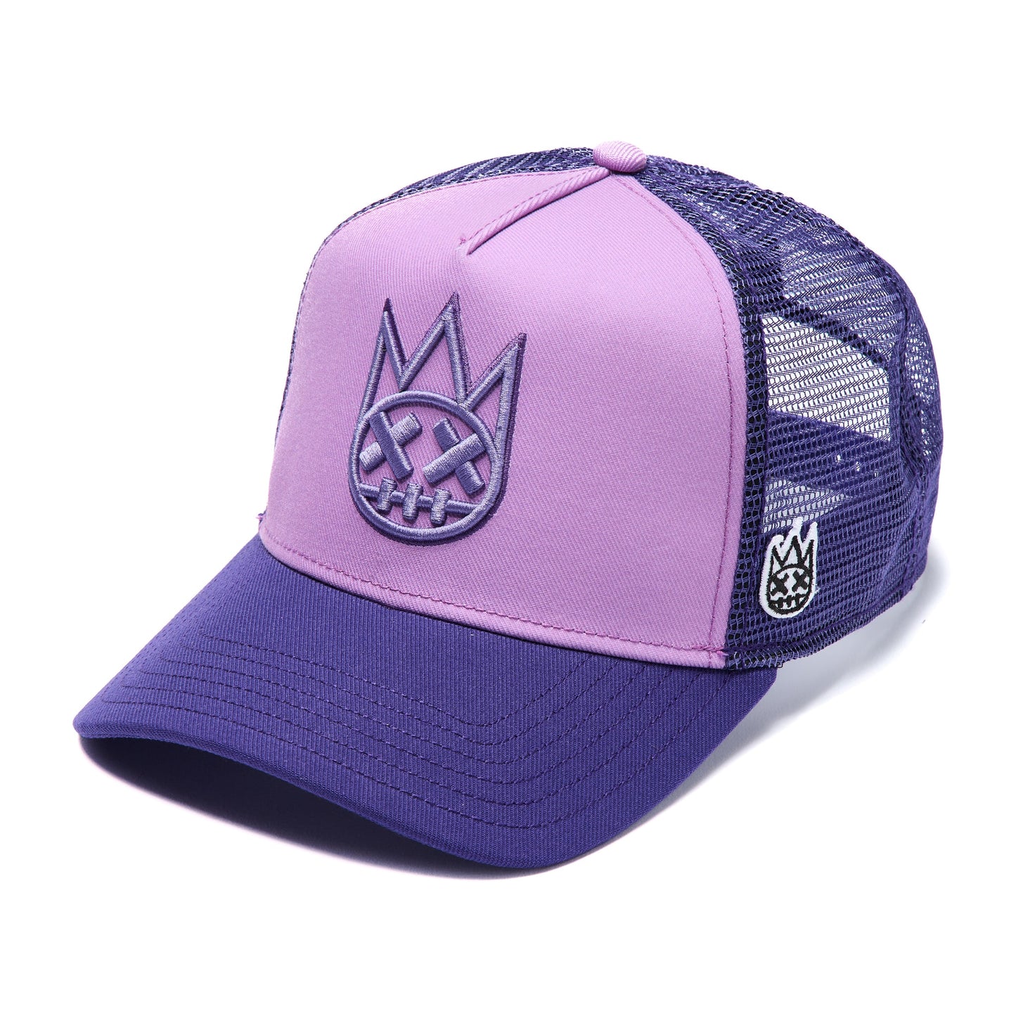 Cult Of Individuality Logo Mesh Back Trucker Hat-Dusty Lavender