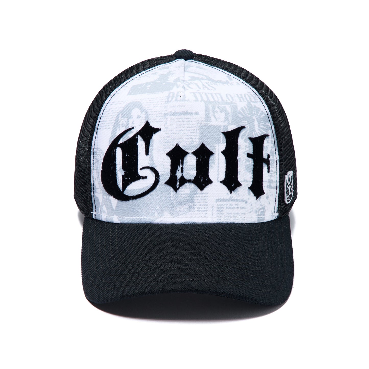 Cult Of Individuality Mesh Back Trucker Hat "Propaganda"-White