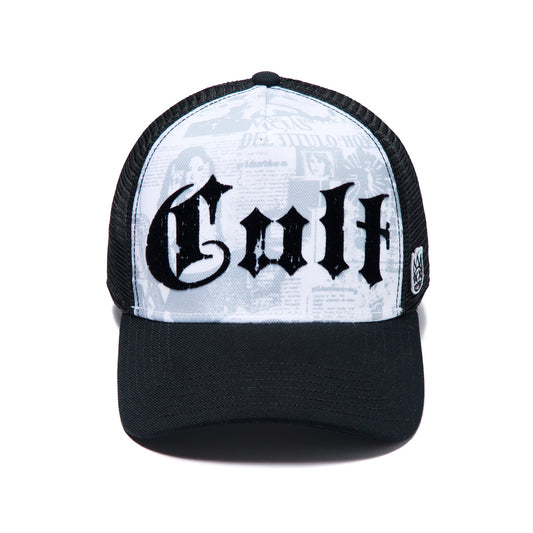 Cult Of Individuality Mesh Back Trucker Hat "Propaganda"-White
