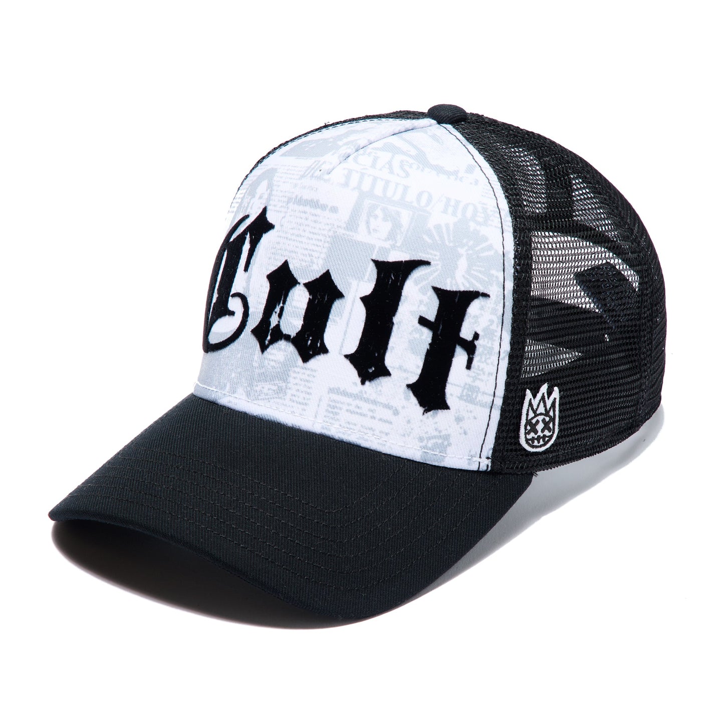 Cult Of Individuality Mesh Back Trucker Hat "Propaganda"-White