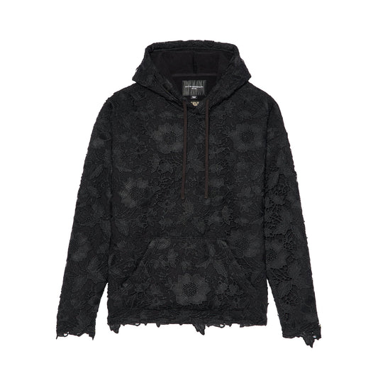 Cult Of Individuality Signature Pullover Hoody 550 Grams French Terry in Lace-Black