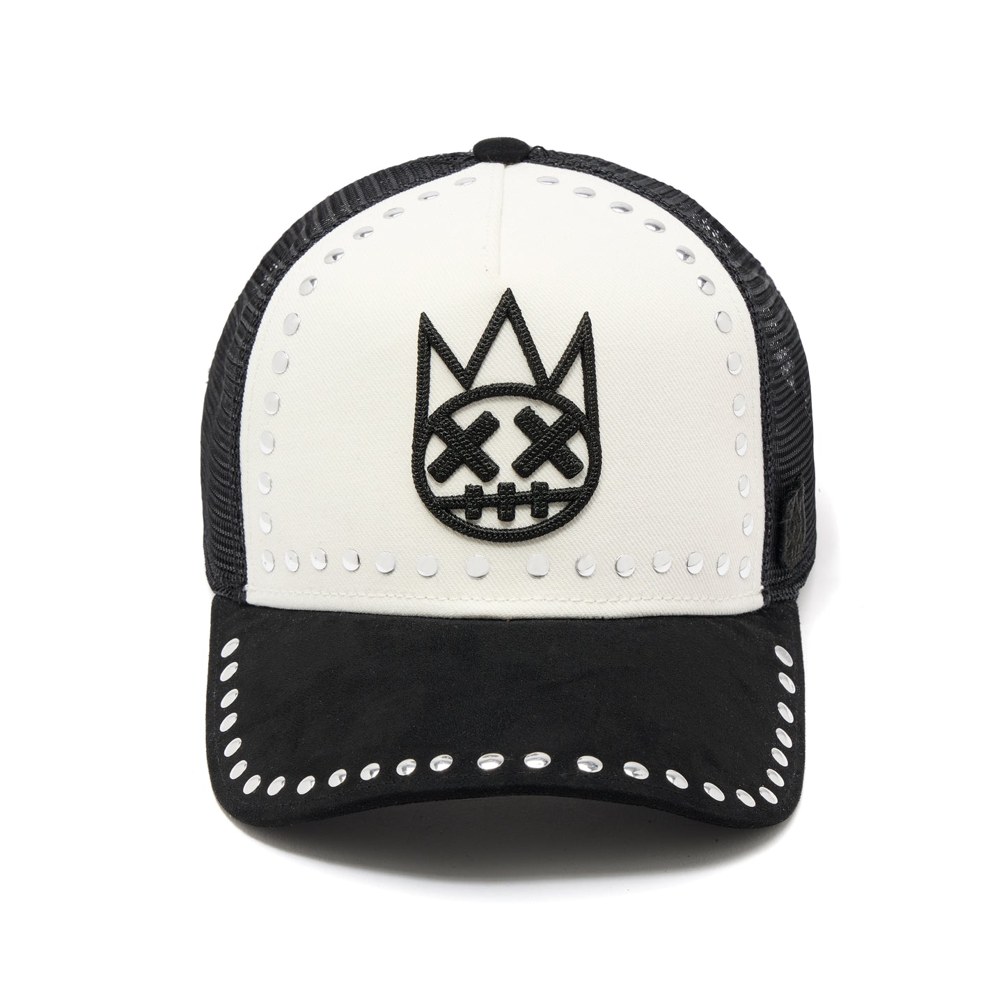 Cult Of Individuality Mesh Back Trucker Hat "Divine Sounds"-Black/White
