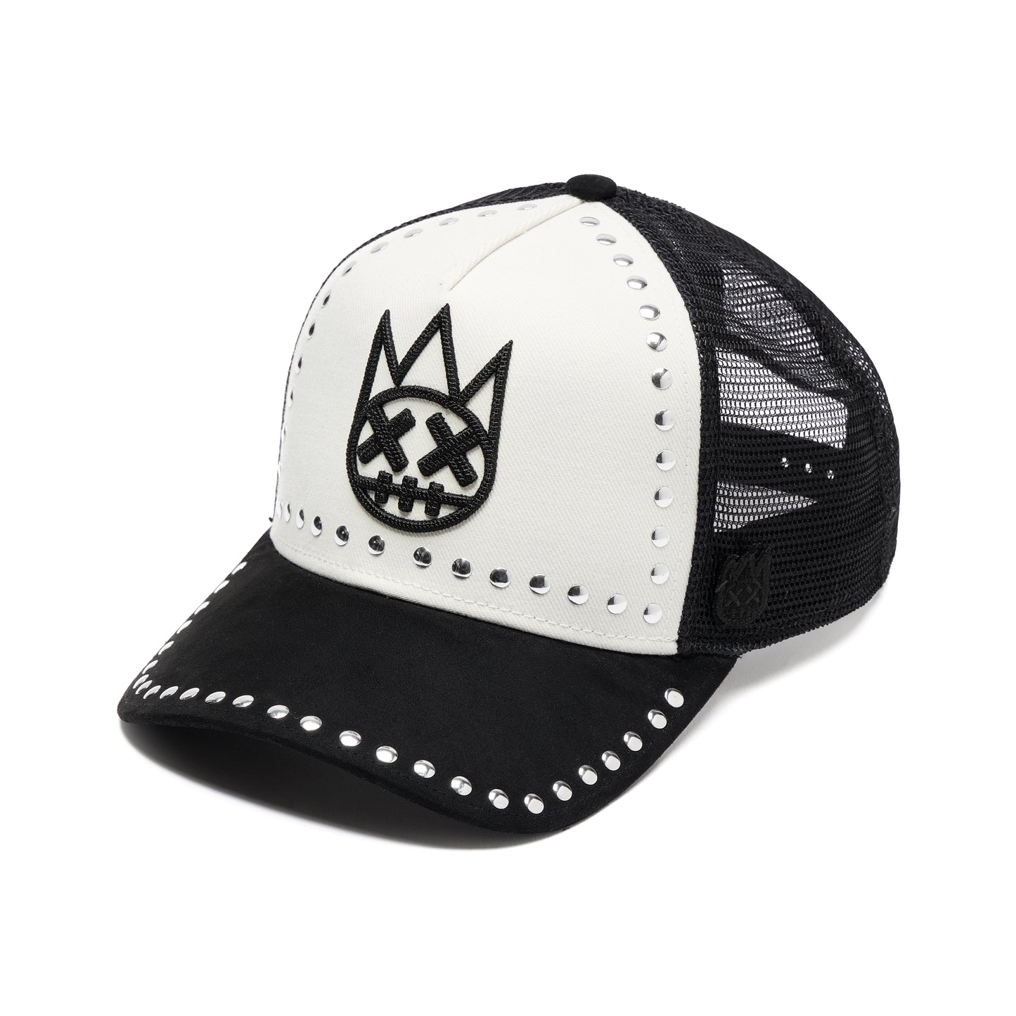 Cult Of Individuality Mesh Back Trucker Hat "Divine Sounds"-Black/White