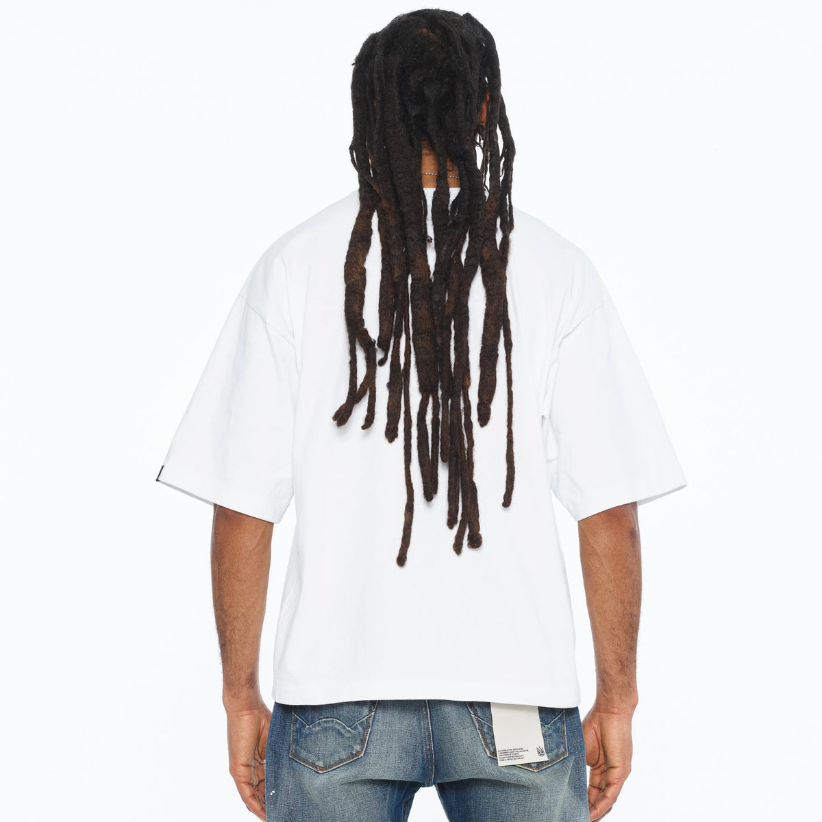 Cult Of Individuality Oversized Short Sleeve Crew Neck Tee-White