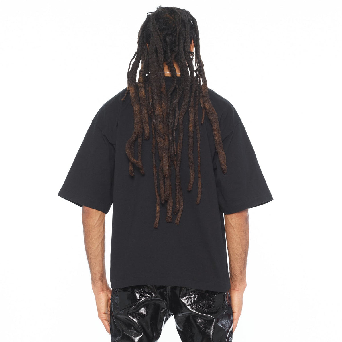 Cult Of Individuality Oversized Short Sleeve Crew Neck Tee-Black