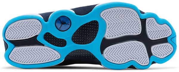 Nike Air Jordan 13 Retro "Obsidian" - White / Dark Powder Blue