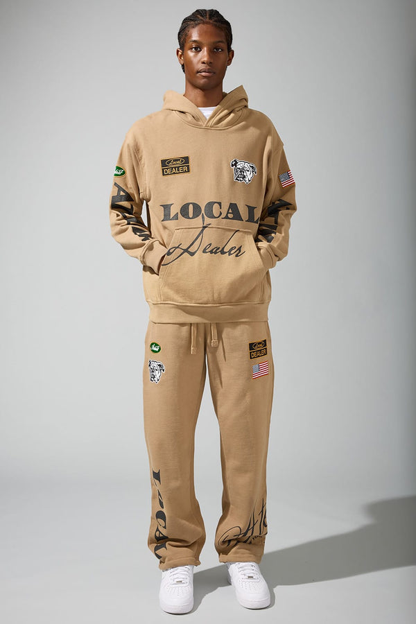 Jordan Craig Atelier Pullover Hoodie-Khaki Stone