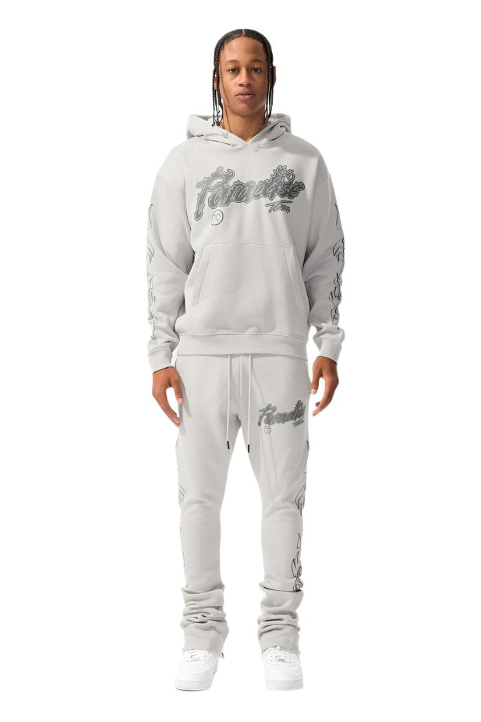 Jordan Craig Paradise Tour Pullover Hoodie-Cement