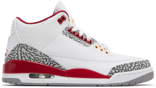 Air Jordan 3 Retro 'Cardinal Red'-White/Light Curry-Cardinal Red