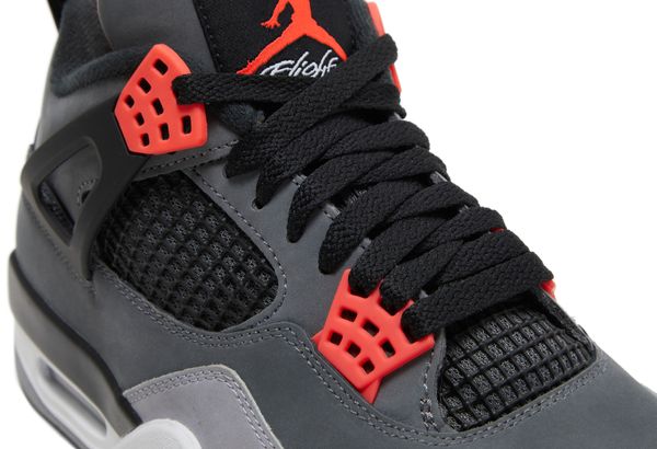 Air Jordan 4 Retro 'Infrared'-Dark Grey/Infrared 23-Black