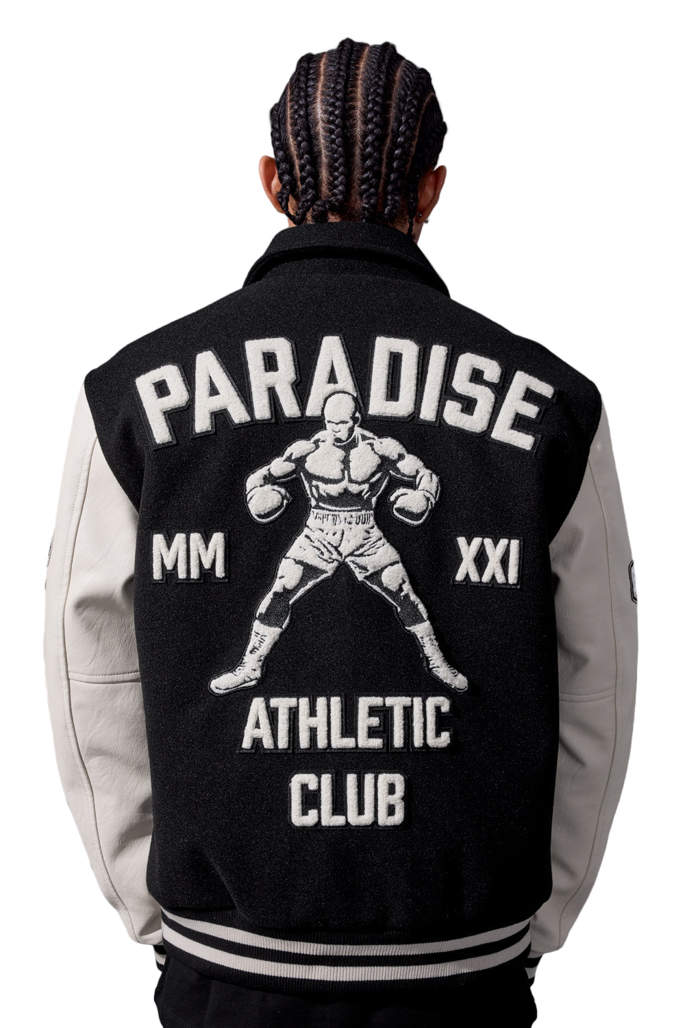 Jordan Craig Paradise Team Varsity Jacket-Black
