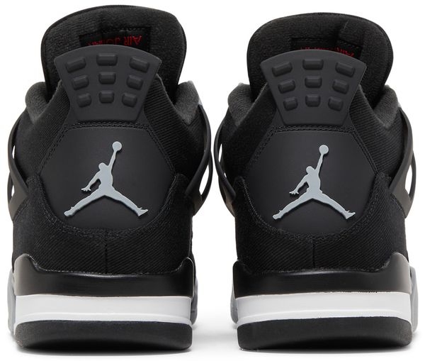 Nike Air Jordan 4 Retro SE "Black Canvas" - Black / Light Steel Grey / White