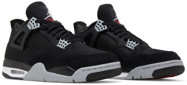 Nike Air Jordan 4 Retro SE "Black Canvas" - Black / Light Steel Grey / White