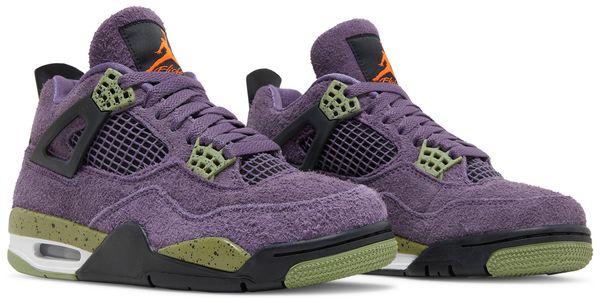 Nike Air Jordan 4 Retro "Canyon Purple" Women's - Canyon Purple / Safety Orange