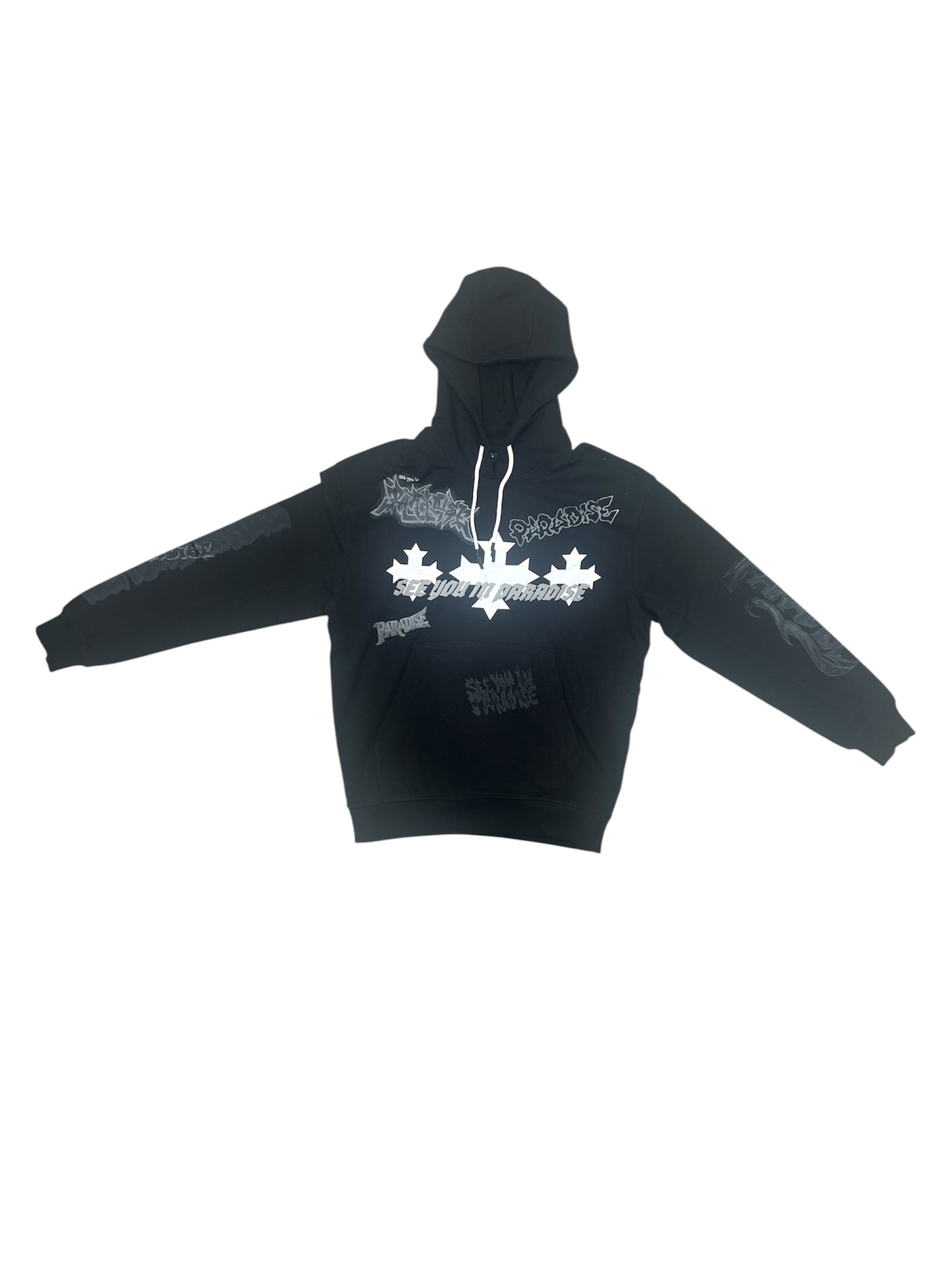 See You In Paradise Pullover Hoodie - Jet Black