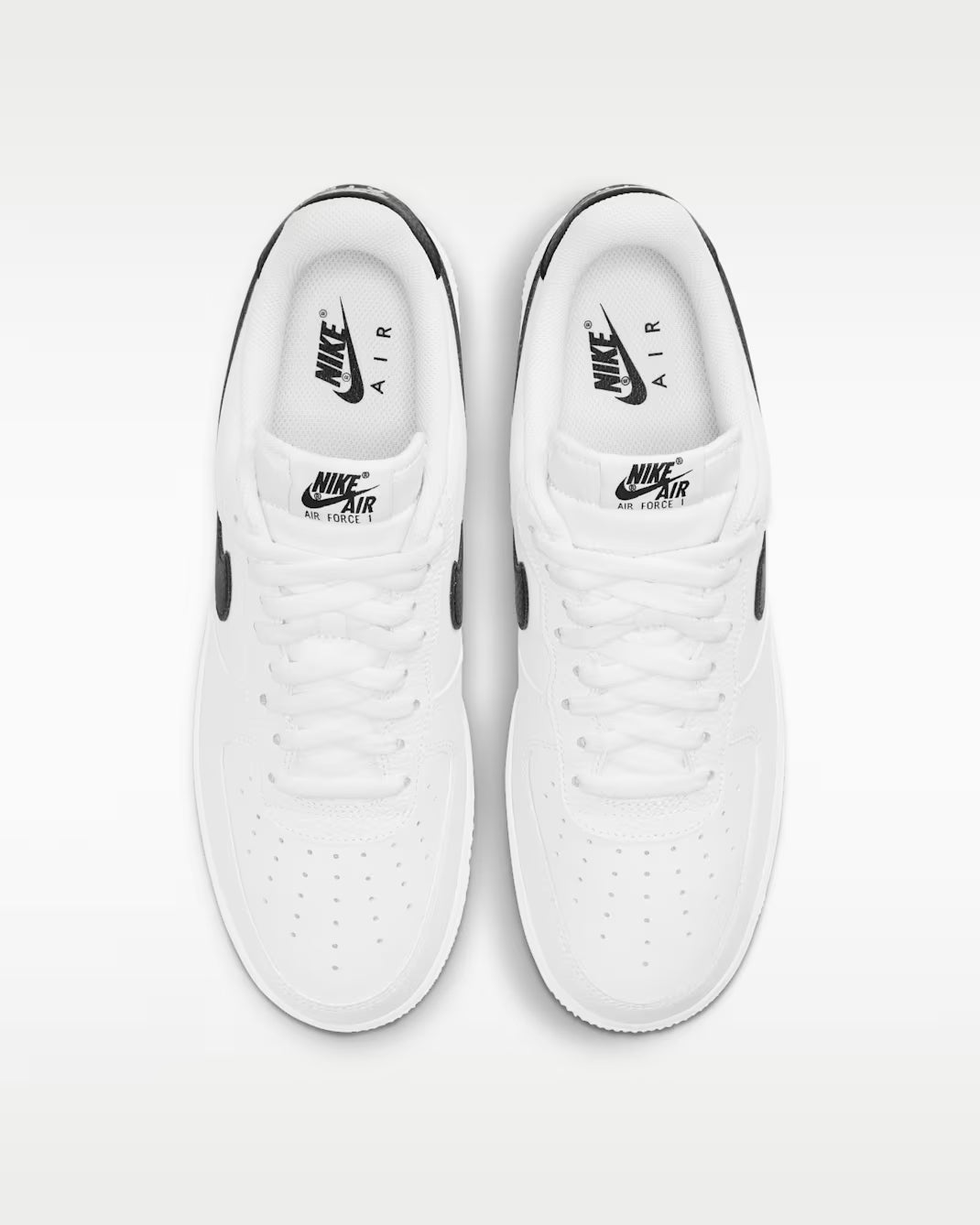 Nike Air Force 1 Low '07 White Black Pebbled Leather