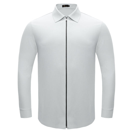 Barocco Zenith Zip Shirt - White