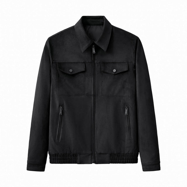 Barocco Helix Utility Zip Jacket-Black