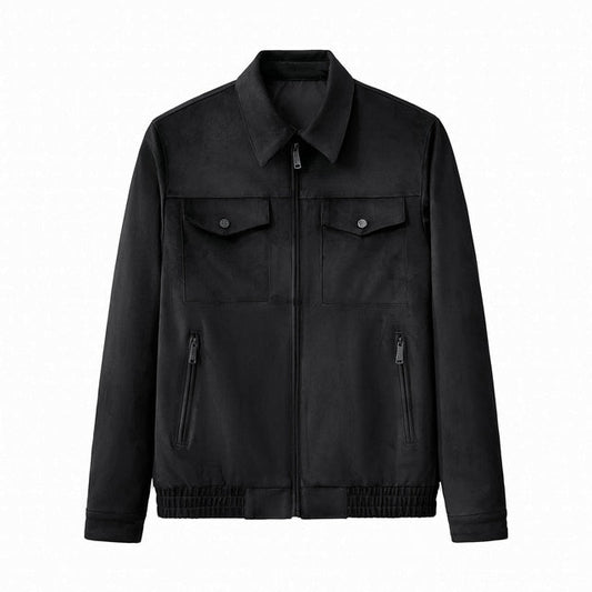Barocco Helix Utility Zip Jacket-Black