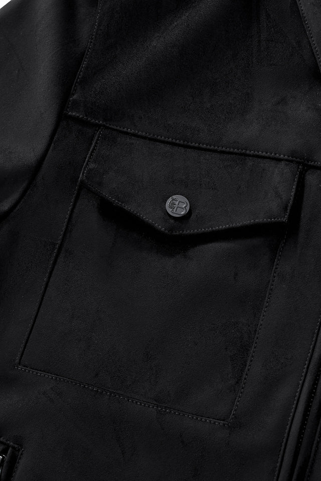 Barocco Helix Utility Zip Jacket-Black