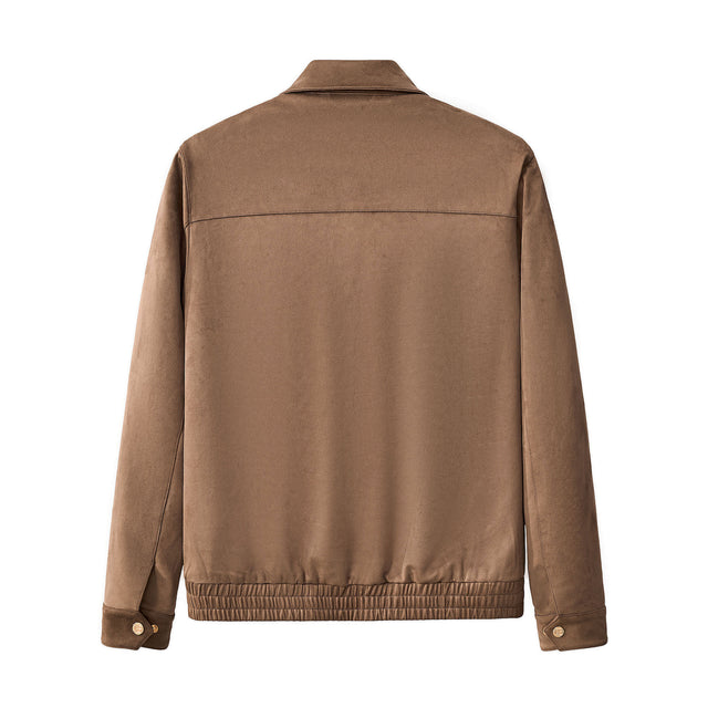 Barocco Helix Utility Zip Jacket-Brown