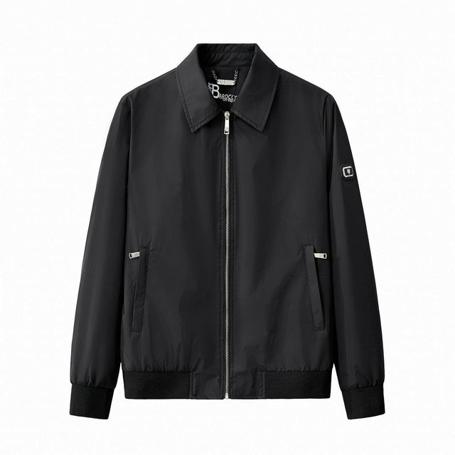 Barocco AeroLite Nylon Zip Jacket-Black