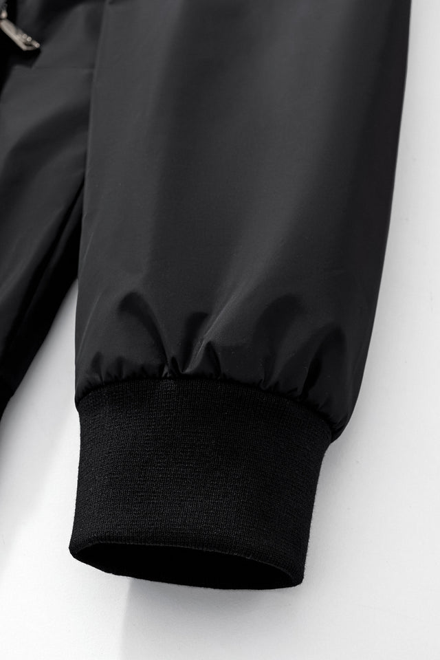 Barocco AeroLite Nylon Zip Jacket-Black