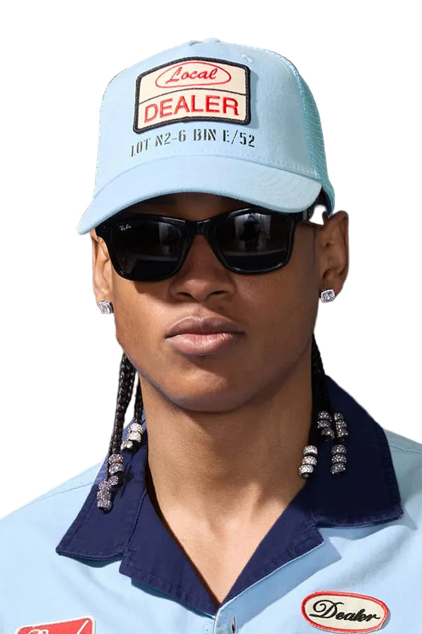 Jordan Craig The Re-Up Trucker Hat-Service Blue