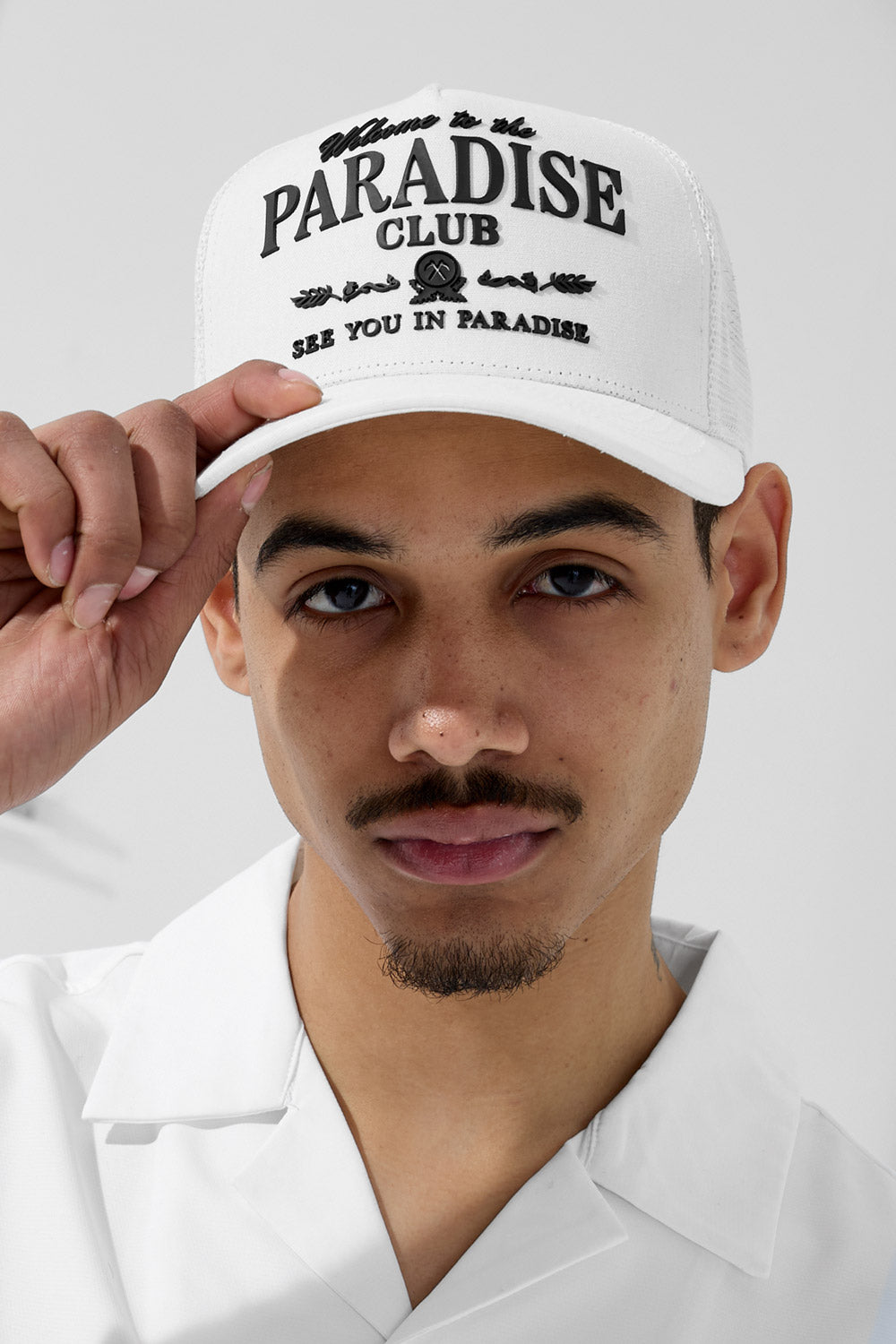 See You In Paradise Club Trucker Hat-White