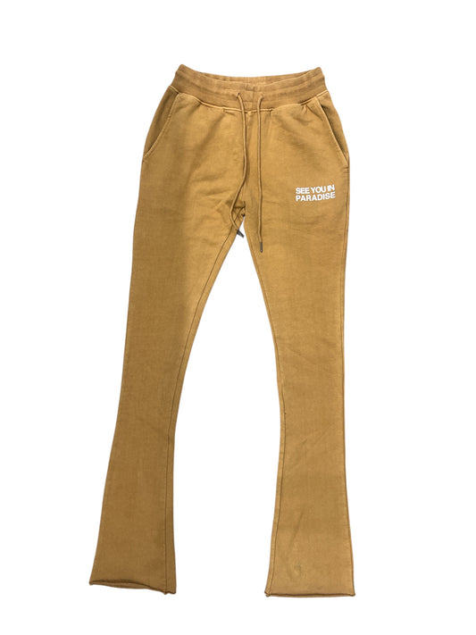 See You In Paradise Stacked Jogger-Mocha Wash