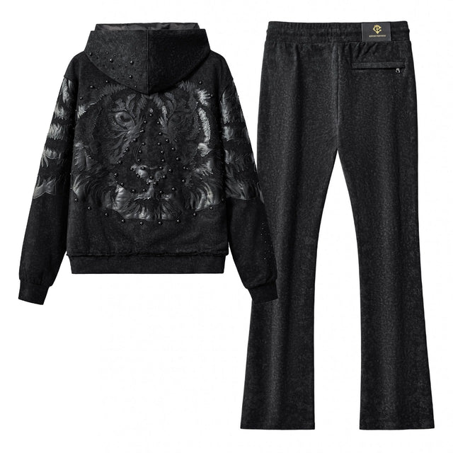 Barocco Midnight Roar Sweatsuit Century Penthouse-Black