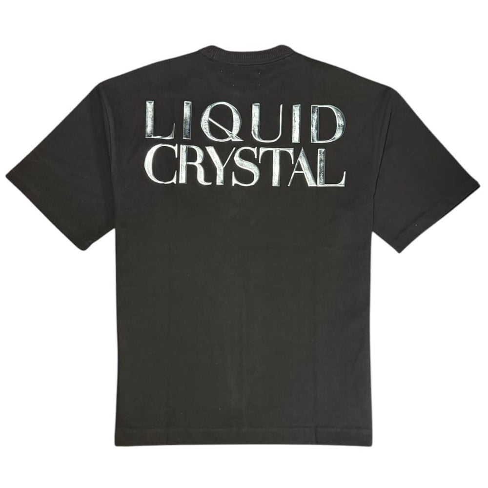 Liquid Crystals Metallic Shirt-Black