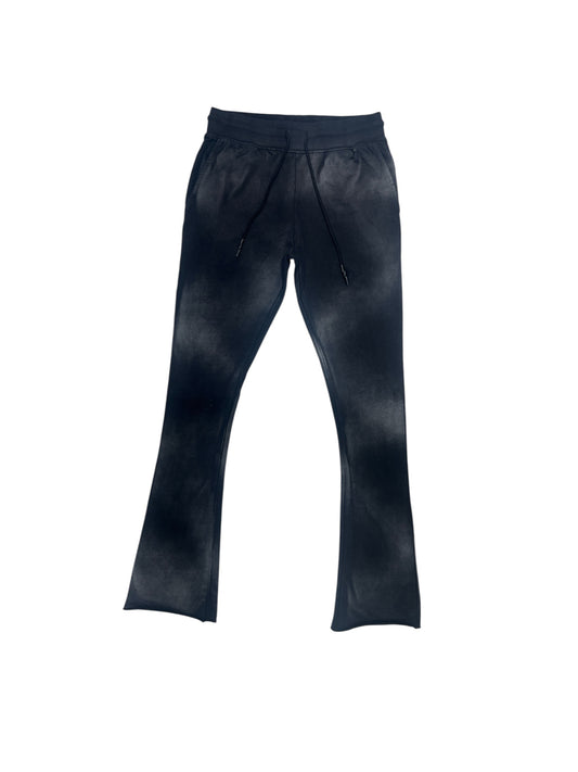 See You In Paradise Stacked Jogger-Black Shadow