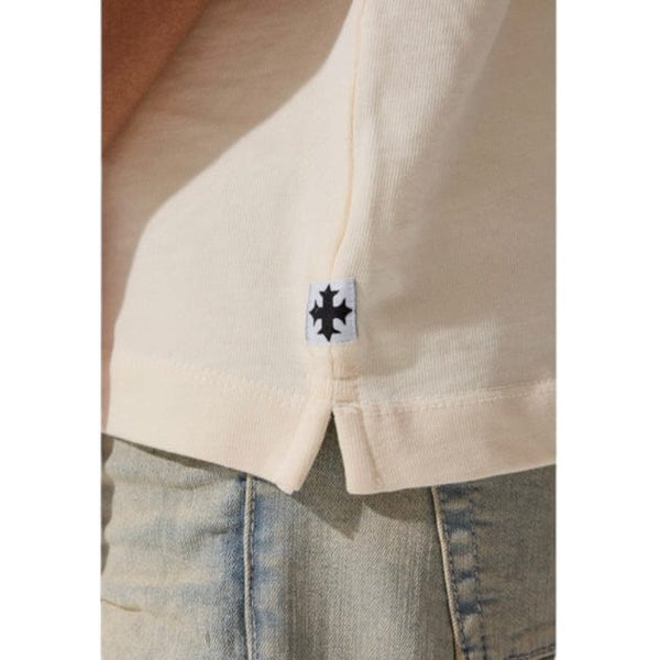 Jordan Craig Heavyweight Boxy Cropped T-Shirt - Cream