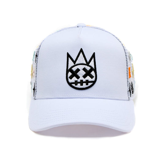 Cult Of Individuality Logo Pattern Hat-White