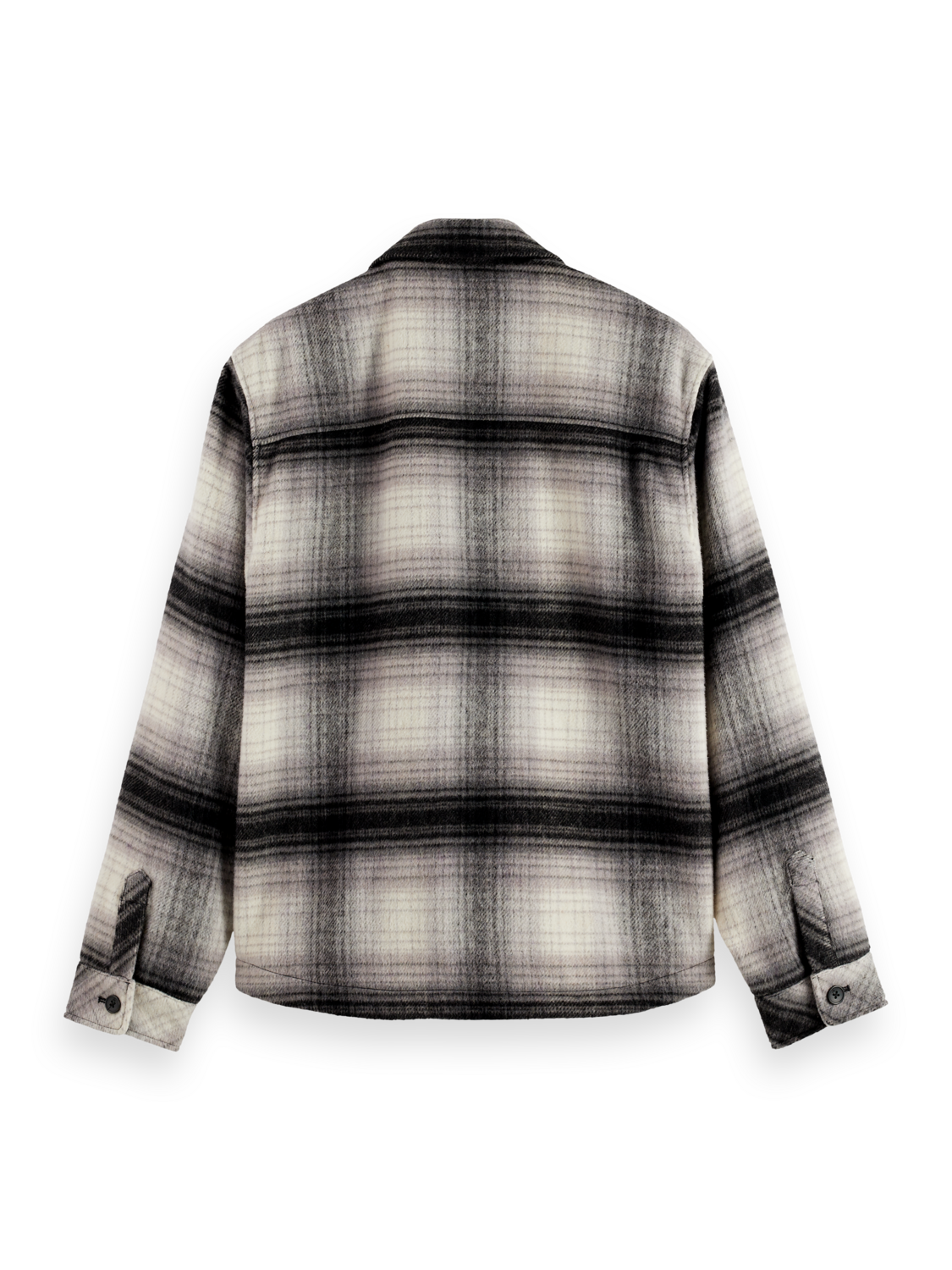 Scotch & Soda Check Overshirt-Dark Grey Check