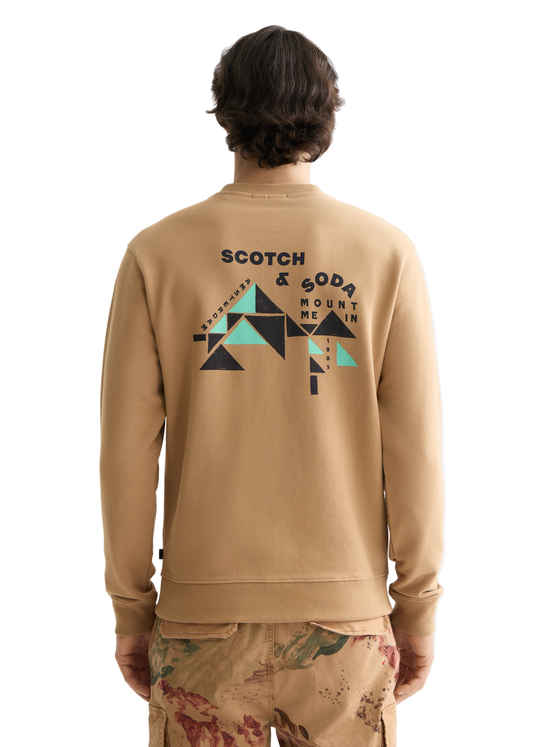 Scotch & Soda Artwork Sweatshirt-Tannin