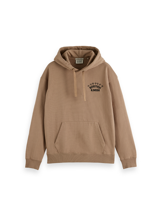 Scotch & Soda Front And Back Artwork Relaxed-Fit Artwork Hoodie-Amphora