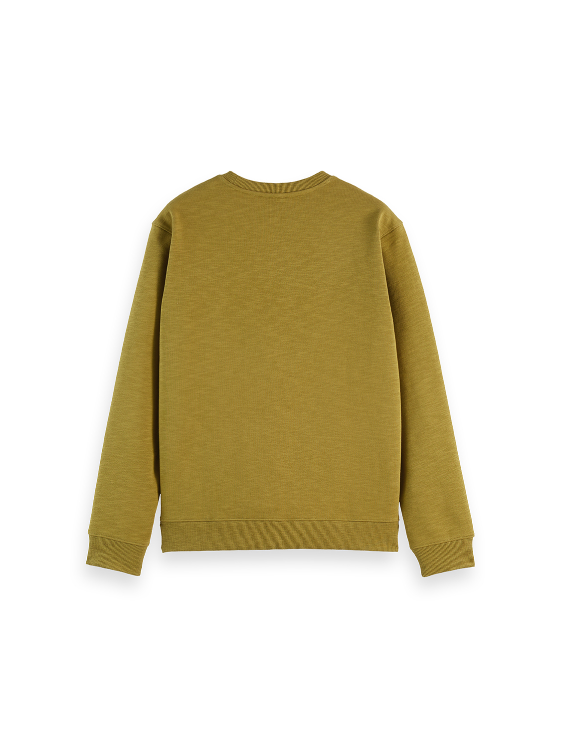 Scotch & Soda Chest Logo Regular Fit Sweatshirt-Green Moss
