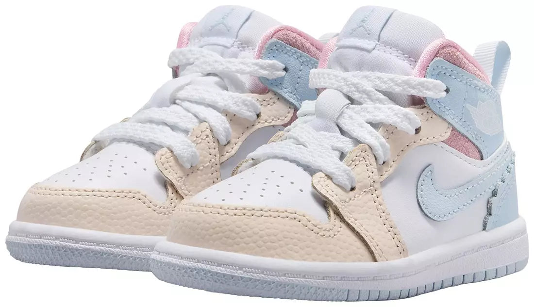 Jordan 1 Mid SE Fem Girls' Toddler Explore Jordan-Half Blue/Pale Ivory/White