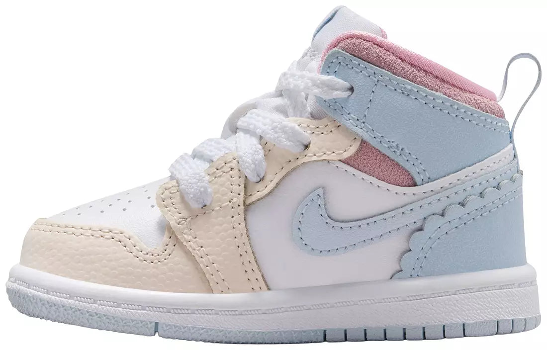 Jordan 1 Mid SE Fem Girls' Toddler Explore Jordan-Half Blue/Pale Ivory/White