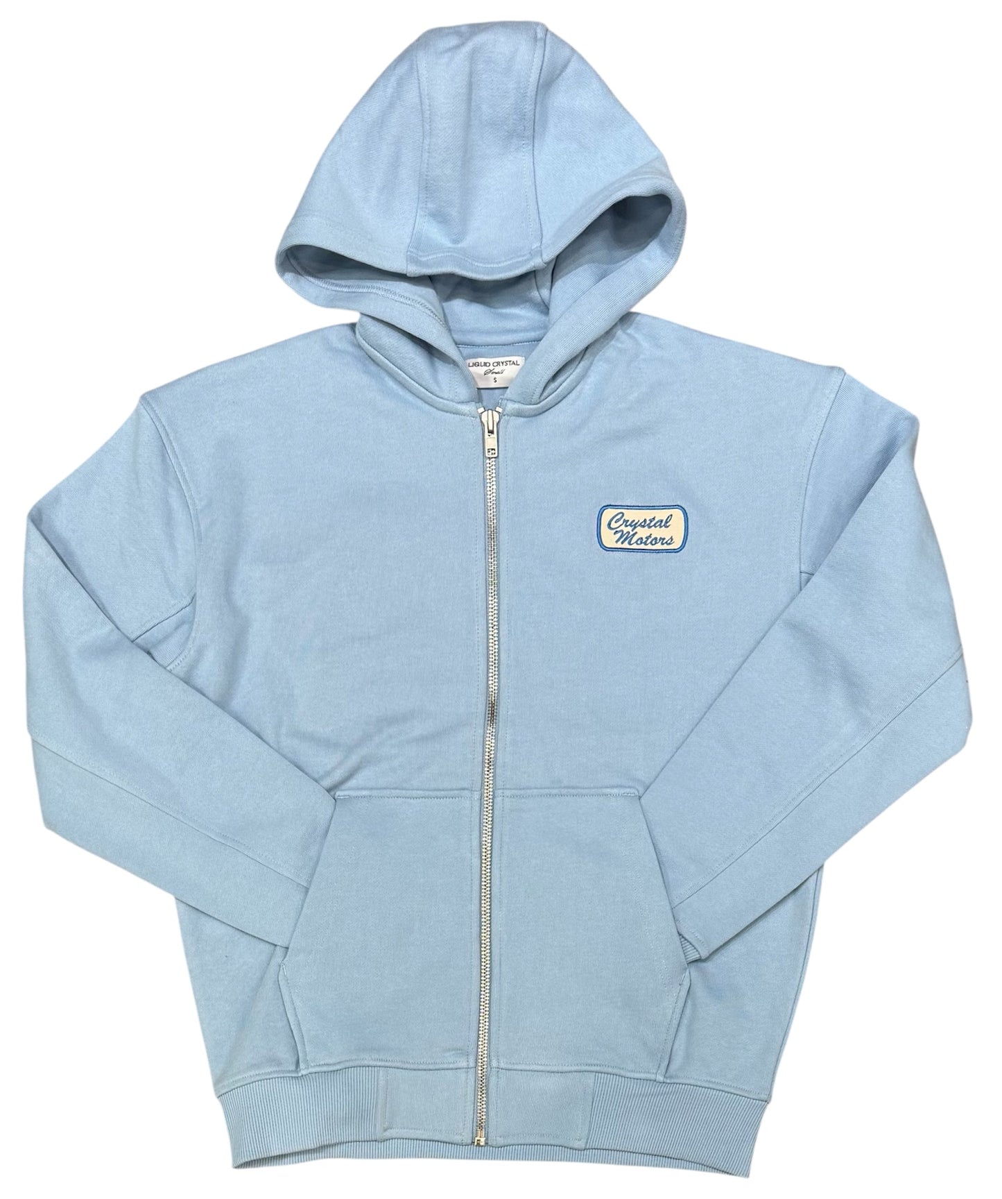Liquid Crystal Liquid Motors Service Zip Up Hoodie-Service Blue