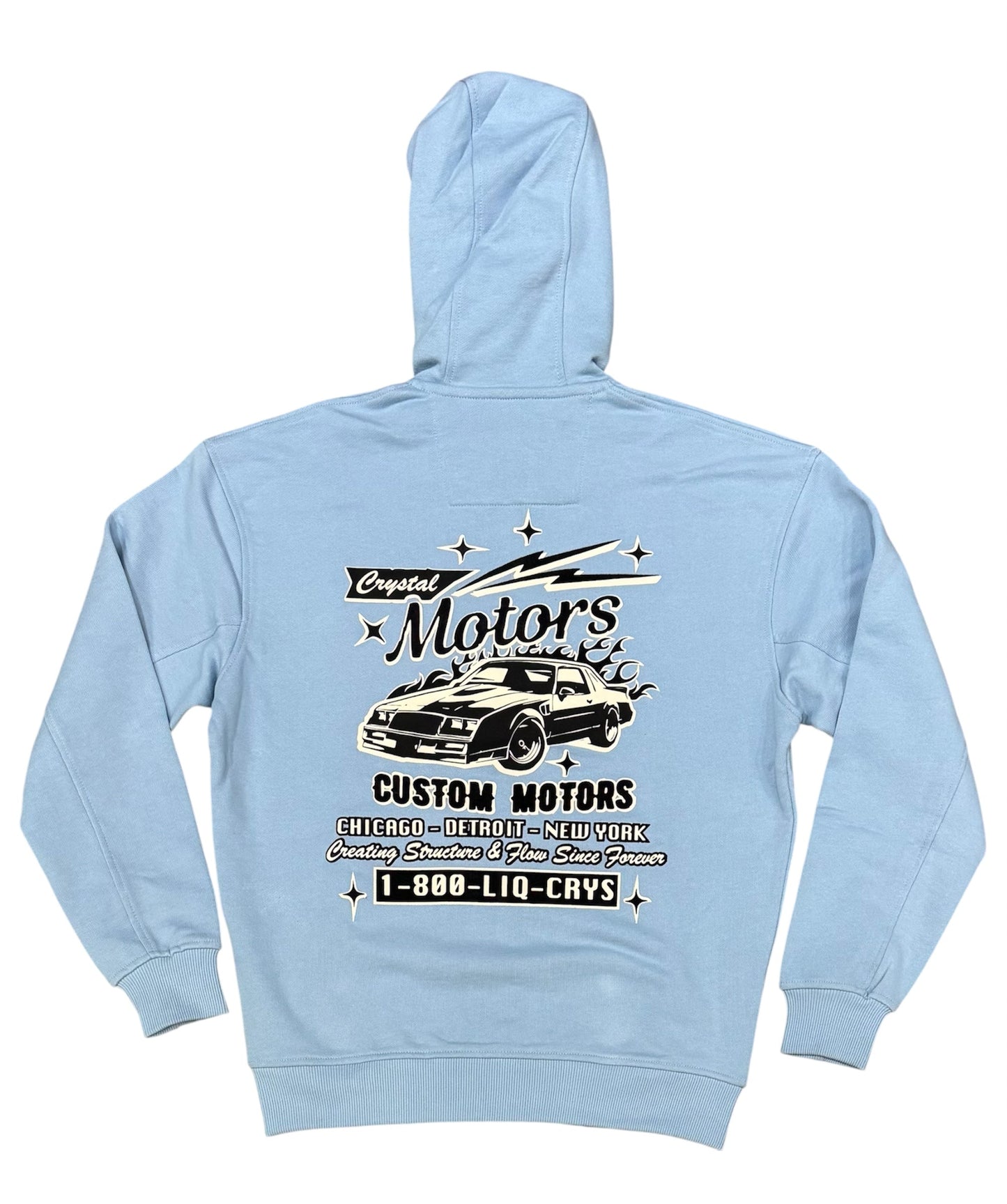 Liquid Crystal Liquid Motors Service Zip Up Hoodie-Service Blue