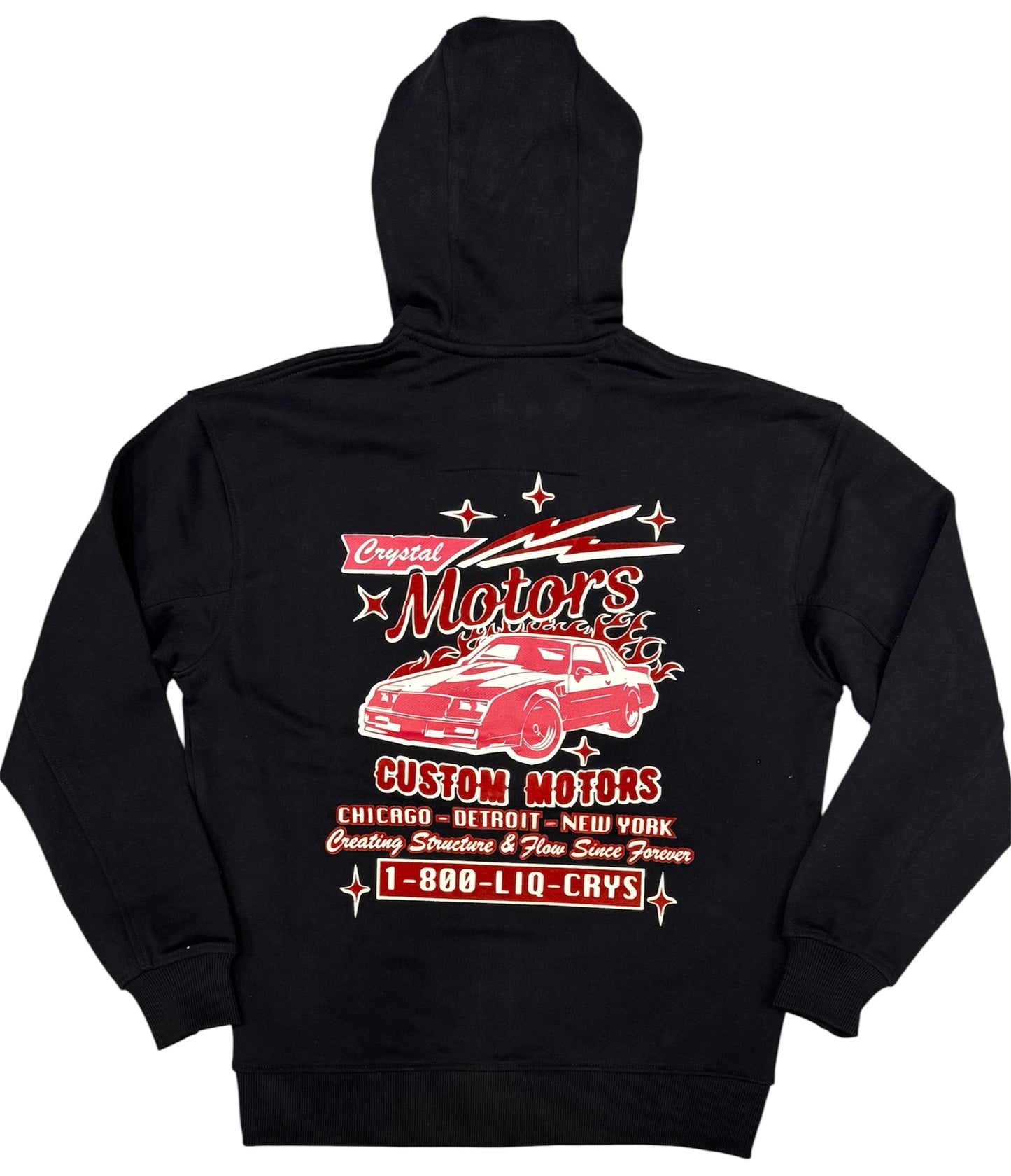Liquid Crystal Liquid Motors Service Zip Up Hoodie-Black