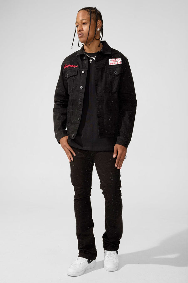 Jordan Craig Super Skinny Stacked Fit Local Dealer Denim Martin Stacked Collection - Jet Black